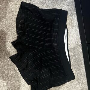 Lululemon short shorts with pinstripe